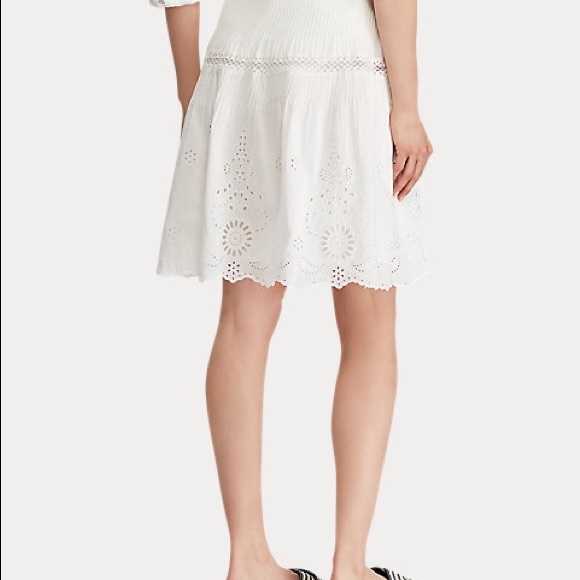 Polo Ralph Lauren Lace-Embroidered Skirt - Picture 4 of 4